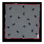 ハンカチ　蕉風　ツバメ　シロ