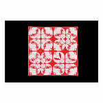 今治タオル　刺繍ガーゼパイルハンカチ　竹笹堂  うさぎあわせ ブルー