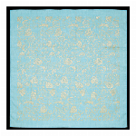 二巾風呂敷　版文様　二葉幸葵 墨