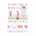 二重ガーゼ　ふくこい手拭い　縁起物　金魚