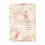 二重ガーゼ　ふんわり手拭い　十人兎色　波路