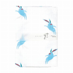 二重ガーゼ　ふんわり手拭い　十人兎色　うさぎ☆空（うさぎほしぞら）