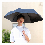 男前日傘　携帯用折傘　ブックコーテイング加工