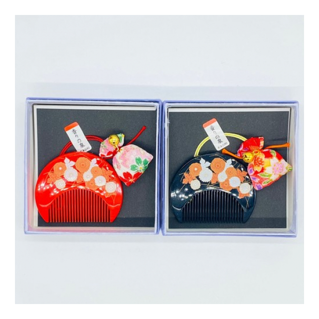 和雑貨】半月櫛ストラップ香りの泉セット 箱入り - 有限会社まつみ工芸
