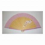 【扇子】婦人用　桜ペンテックス綿扇子　紫　151310