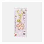 【和雑貨】桜ひらり　型抜き金桜キーホルダー