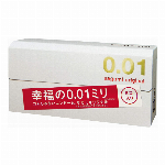 幸福サガミオリジナル001 コンドーム 薄型 ポリウレタン製 0.01ミリ 5個入