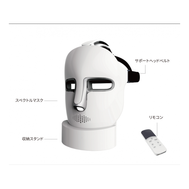 FEIHAI美顔器 ホワイト LED 美顔マスク 美肌 美容家電 3色発光