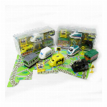 ＜ミニカー＞プルバック☆はたらく車6pcsセット　建設車・宅配車・水道車・ガソリ..