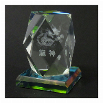 3Dダイヤカットクリスタル　昇り龍（風水龍神） 120-666