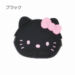 mimi POCHI HELLO KITTY ミミポチハローキティ がま口 シリコン ブラック