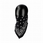 RIDEZ NEO BANDANA MASK SOLID BLACK RNB06