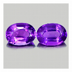 【天然アメジストルース 2個組 1.50ct:1784】ブラジル産 Natural Amethyst 裸石 標本 鉱物 宝石 jewelry Brazil