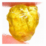 【世界の原石:イエローマリガーネット 5.00ct:9696】非加熱 マリ共和国産 Natural Yellow Mali Garnet Rough 鉱物 宝石 標本 jewelry Mali