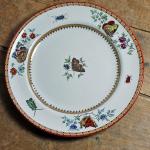 1863年　イギリス王室ご用達　ミントン社製　デザート皿　アールヌーボー　バタフライシリーズ