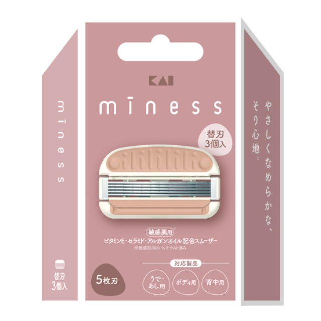 miness 替刃3個入（ボディ用、背中用、うで・あし用共通）