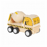 木製玩具　はたらくくるま工事現場／コンクリートミキサー