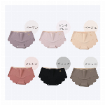 【deardoris】シームレスショーツ 無縫製 スカラップ..