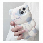 マカロン色　くま　携帯ケース　iPhoneケース　かわいいクマ
