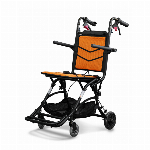 アルミ製 折畳 介助式車いす「Nice Way7」 防災用の非常搬送用車椅子としても活用可。折畳時のサイズが国内で最小コンパクト。