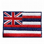 【大きいサイズ】ハワイ州旗アイロンワッペン（大）１個　MahaloGarage　横１５ｃｍ×縦１０ｃｍ