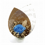 ワッフルコーンミニブーケ グリーン プリザーブドフラワー フラワーアレンジメント..