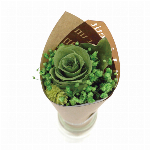 ワッフルコーンミニブーケ ライトイエロー プリザーブドフラワー フラワーアレンジ..