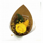 ワッフルコーンミニブーケ オレンジ プリザーブドフラワー フラワーアレンジメント..