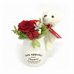 コレクト アイスブルー プリザーブドフラワー 仏花 お供え 初盆 和盆 回忌 年..