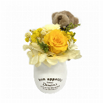 コレクト ミルキーピンク プリザーブドフラワー 仏花 お供え 初盆 和盆 回忌 ..