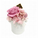 マイラ ピンク プリザーブドフラワー フラワーアレンジメント バラ アジサイ カ..