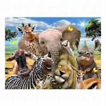 【YAMASAN】ハワードロビンソン 3Dパズル500ピース　野生の動物たち