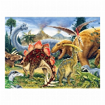 【YAMASAN】ハワードロビンソン 3Dパズル100ピース　恐竜の谷