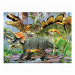 【YAMASAN】ハワードロビンソン 3Dパズル100ピース　恐竜たちの自撮り写..