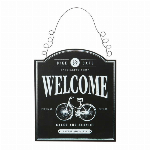 チョークサインハンギングウェルカム