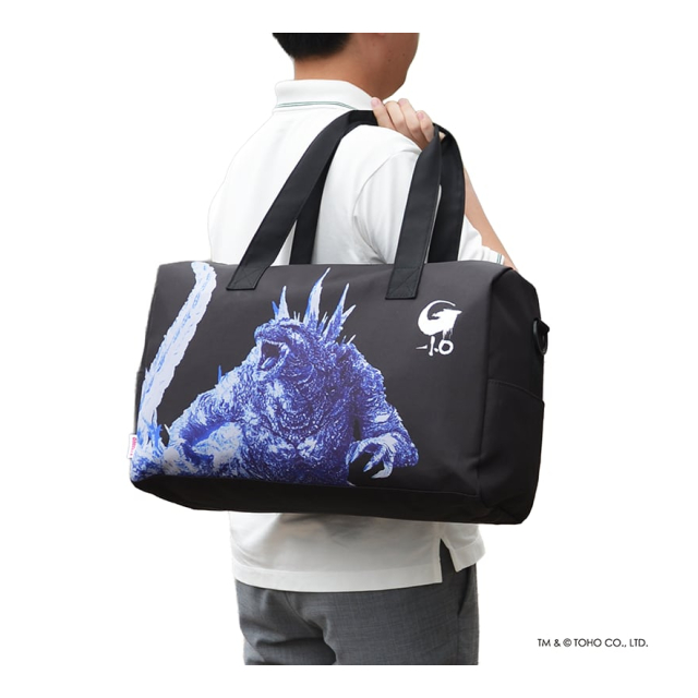ゴジラ GODZILLA ゴジラ-1.0 折りたたみボストンバッグ 旅行、トラベル