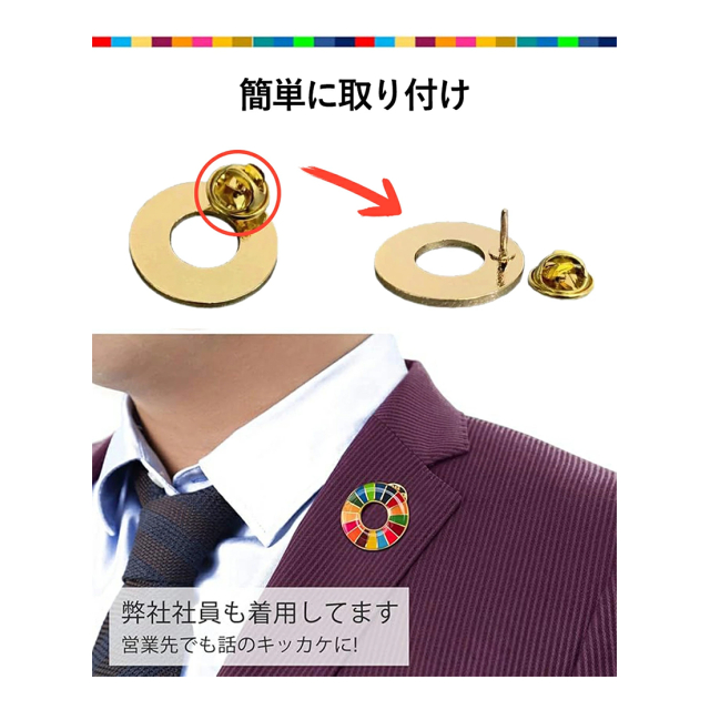 【5個セット】SDGs　キーホルダー　国連本部正規輸入品　ﾋﾟﾝﾊﾞｯｼﾞ代替 5個セット】SDGs キーホルダー 国連本部正規輸入品 ﾋﾟﾝﾊﾞｯｼﾞ代替