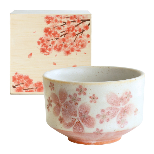 茶楽JAPAN 舞桜 抹茶碗 木箱桜 - 株式会社 二幸 [品番：MW-1895