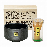 四季庵　抹茶碗セット木箱入　窯変yellow