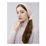 【レディース】カシミヤ100％  ネックウォーマー WHITE 白