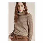 【レディース】カシミヤ100％  セーター  タートルネック 長袖