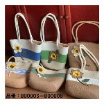 かごバッグ（花モチーフ）_ベトナムハンドメイド