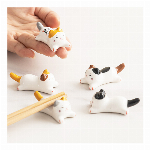 陶器製　猫の箸置き