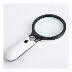 拡大鏡 ライト付き 手持ちルーペ LEDライト ハンドルーペ..