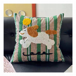 動物毛巾刺繍クッション（45cm×45cm、インナー付き）カ..