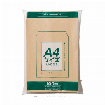 マルアイ Zクラフト封筒 茶封筒 角2 角形2号 A4 100枚 70g PK-Z127