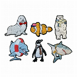 【新商品】刺繍　ワッペン　シューズアクセサリー　海の生物