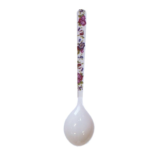 キッチン雑貨】メラミン スプーン 花柄 フルーツ柄 ハート柄 - 株式